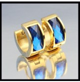 Aritos de acero dorado