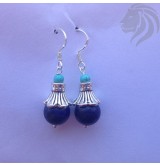 Aros piedra lapislazuli