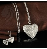 Collar corazon Bañado