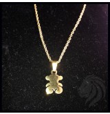 Collar de acero osito