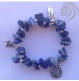 Pulsera piedra  con charm