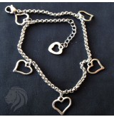 Pulsera acero corazón