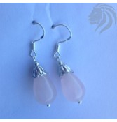 Aros de cuarzo rosado