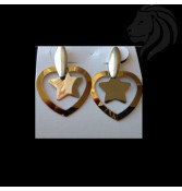 Aros corazón estrella