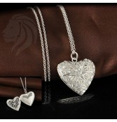 Collar corazon Bañado