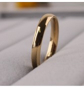 Argollas acero doradas