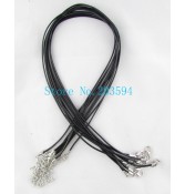 Collar cordón negro 25 unid.